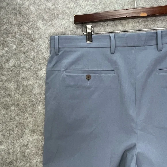 Ministry Of Supply Men’s Momentum Chino Size 40x26 Blue Flat Front Straight Leg